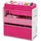 Design and Store Pink 6 Bin Toy Organizer